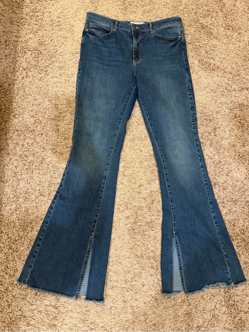 We the Free Free People Women's Split-Hem Flare Jeans